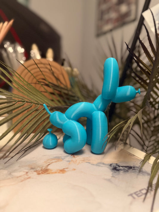 Ballonhund beim Geschäft