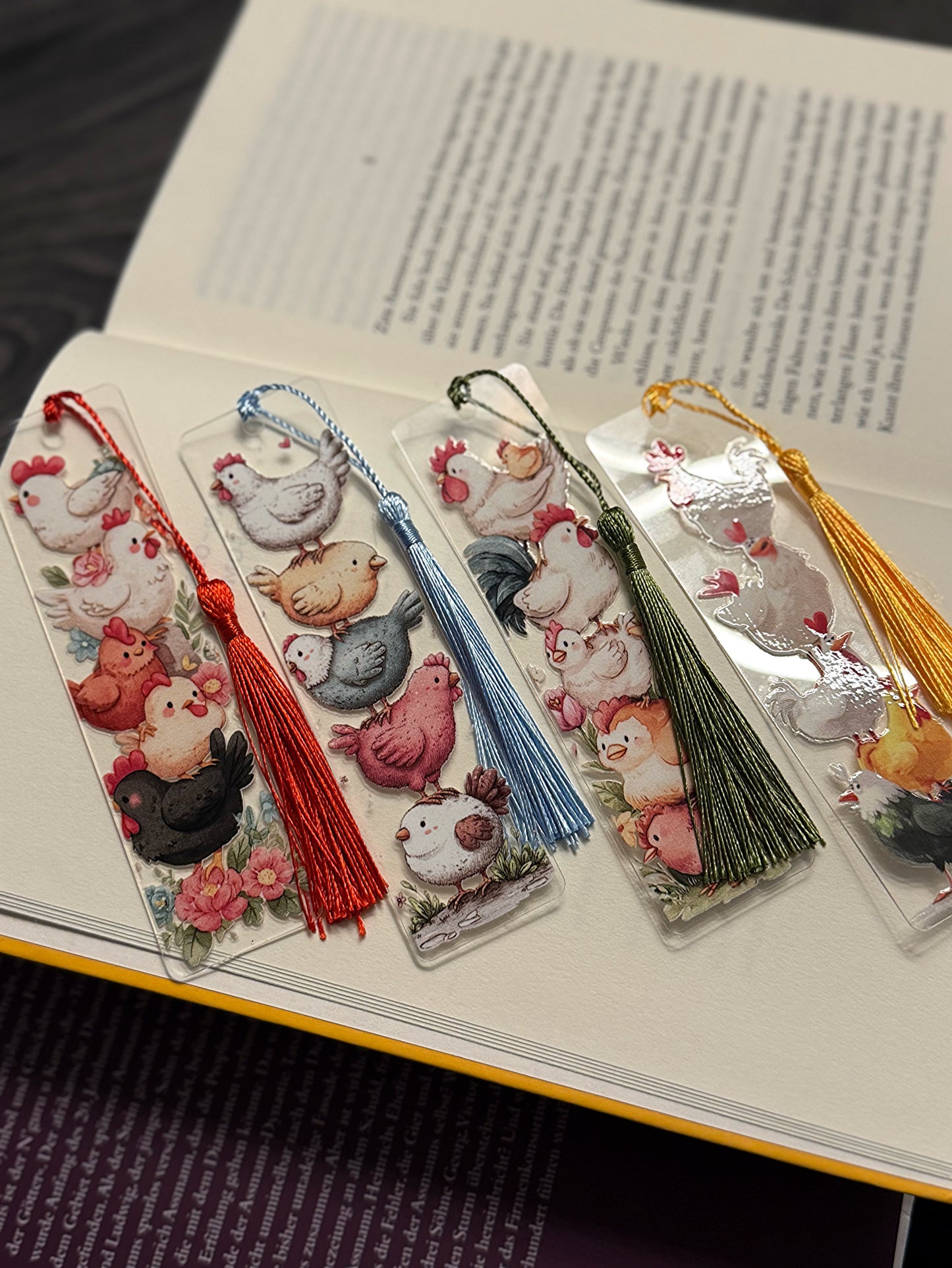 Lesezeichenš Hund ~ Katze ~ Huhn