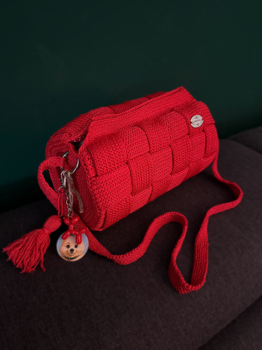 Selbstgehäkelte Tasche