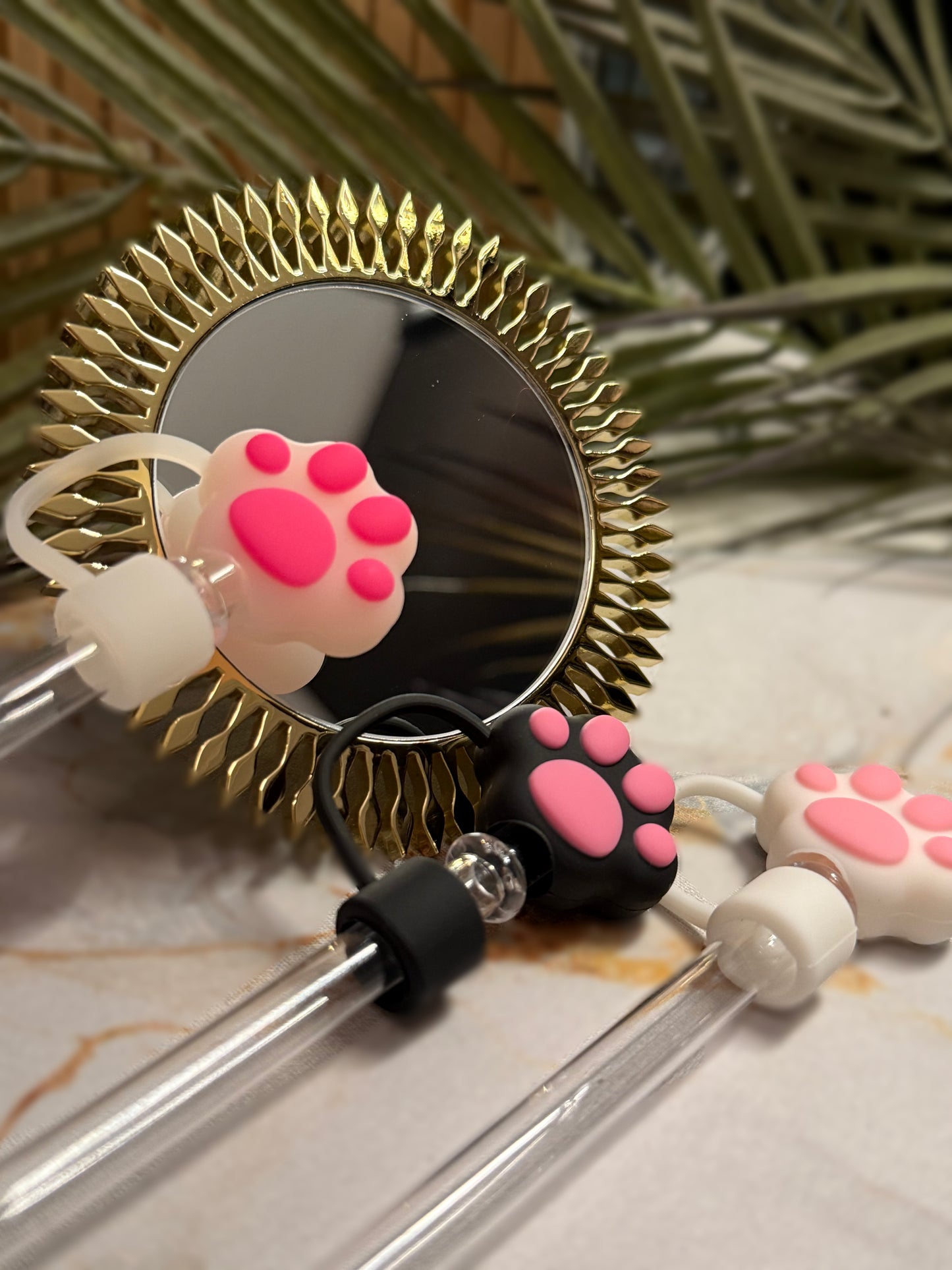 Strohhalm-Abdeckung Pfote