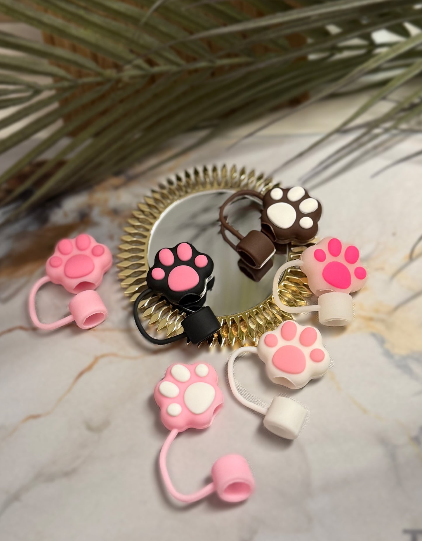 Strohhalm-Abdeckung Pfote